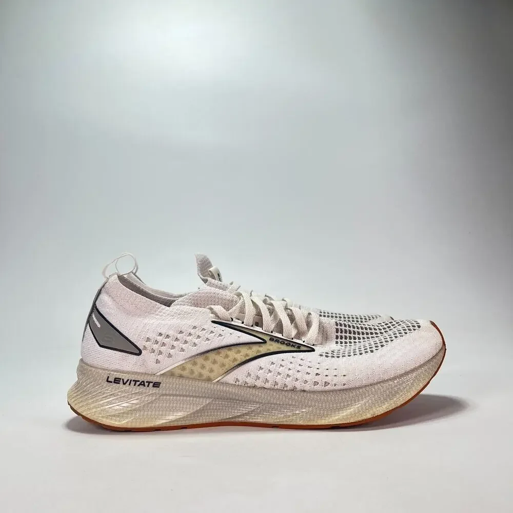 Brooks Levitate StealthFit 6 White Bran 1203851B170 Women's Size 11 Men's 9.5
